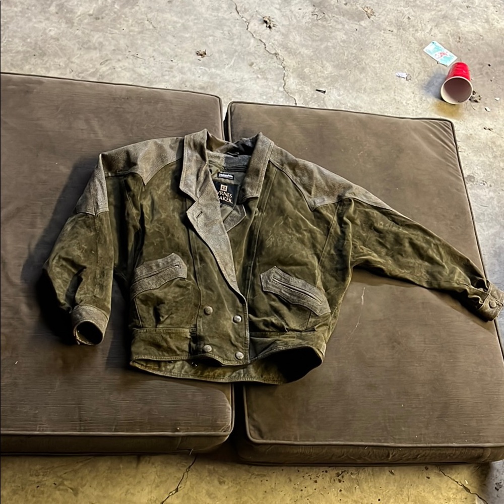 Vintage Suede, leather, and thinsulate insulated Jacket, very warm or very cool